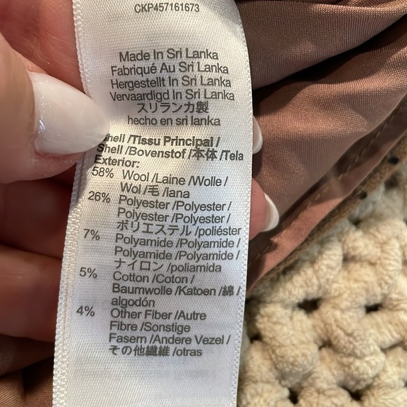 Madewell Zip-Front Wool Blend Mini Skirt Windowpane print Tan Size 8 Pockets - Picture 12 of 13